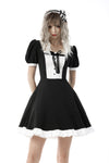 Magic doll black white rebel dress DW637