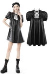 Rebel doll black white dress DW639