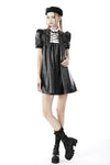 Rebel doll black white dress DW639