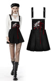 Blood devil strap pleated dress DW642