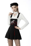 Blood devil strap pleated dress DW642