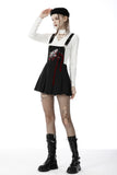 Blood devil strap pleated dress DW642