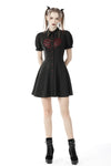 Gothic rope red heart button dress DW646