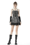 Punk dye black grey rock dress DW648