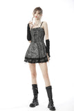 Punk dye black grey rock dress DW648