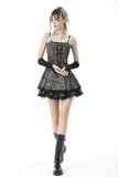 Punk dye black grey rock dress DW648