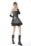 Punk dye black grey rock dress DW648