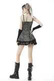 Punk dye black grey rock dress DW648