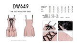 Pink doll moon strap dress DW649