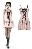 Pink doll moon strap dress DW649