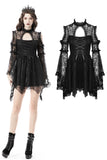 Gothic sexy bell sleeves mini dress DW650