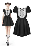 Gothic lolita skull lace trim dress DW681