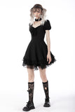 Gothic princess frilly mini dress DW697