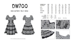 Dead butterfly frilly dress DW700