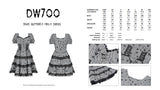 Dead butterfly frilly dress DW700