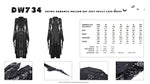 Gothic romantic hollow out sexy frilly lace dress DW734
