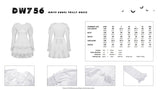 White angel frilly dress DW756