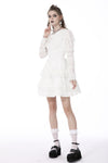 White angel frilly dress DW756