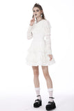 White angel frilly dress DW756