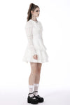 White angel frilly dress DW756