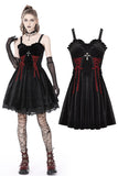 Gothic bloody lace up dress DW760