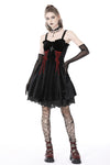 Gothic bloody lace up dress DW760