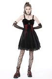 Gothic bloody lace up dress DW760
