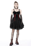 Gothic bloody lace up dress DW760
