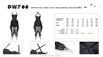 Gothic doll cold waist swallowtail halter dress DW766