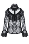 Gothic lolita hearted lace blouse IW076 - Gothlolibeauty