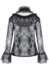 Gothic lolita hearted lace blouse IW076 - Gothlolibeauty