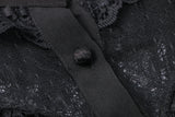 Gothic lolita hearted lace blouse IW076 - Gothlolibeauty