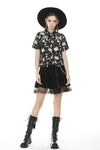 Star divination leisure vacation blouse IW082