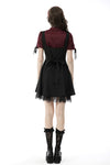 Gothic wine red elegant blouse IW088