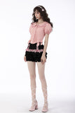 Pink princess heart button doll collar blouse IW090