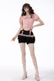 Pink princess heart button doll collar blouse IW090