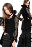 Women Black Medieval Gothic Vampire jacket JW089 - Gothlolibeauty