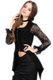 Women Black Medieval Gothic Vampire jacket JW089 - Gothlolibeauty