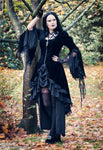 Gothic noble velvet pleated cocktail jacket JW104 - Gothlolibeauty