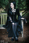 Gothic noble velvet pleated cocktail jacket JW104 - Gothlolibeauty