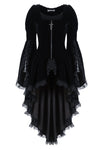 Gothic noble velvet pleated cocktail jacket JW104 - Gothlolibeauty