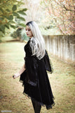 Gothic noble velvet pleated cocktail jacket JW104 - Gothlolibeauty