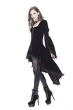 Gothic noble velvet pleated cocktail jacket JW104 - Gothlolibeauty