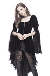 Gothic noble velvet pleated cocktail jacket JW104 - Gothlolibeauty