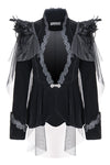 Gothic velvet jacket with swallow shoulder JW116 - Gothlolibeauty