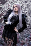 Gothic velvet jacket with swallow shoulder JW116 - Gothlolibeauty