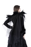 Gothic velvet jacket with swallow shoulder JW116 - Gothlolibeauty