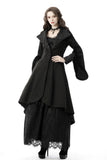 Gothic lady woolen cocktail coat with lovely collar JW123-1