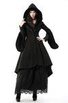 Gothic lady woolen cocktail coat with lovely collar JW123-1