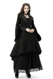 Gothic lady woolen cocktail coat with lovely collar JW123-1